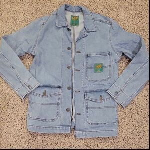 Lee X The Hundreds Vintage Style Chore Barn Jacket Denim Stone Wash Small NWOT